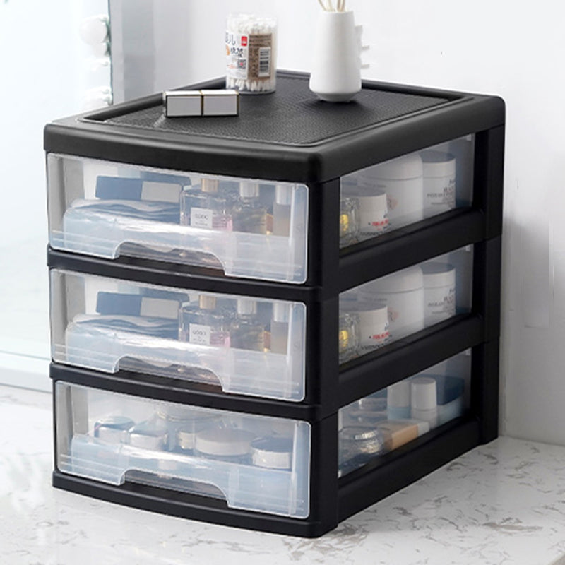 Transparent Filing Cabinet Modern Plastic Drawers Cabinet for Office
