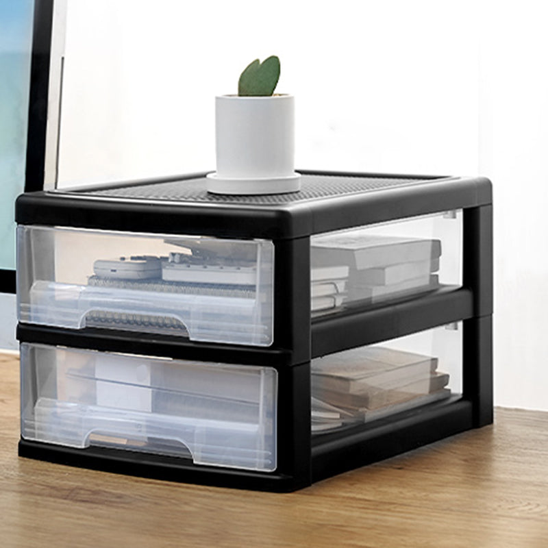 Transparent Filing Cabinet Modern Plastic Drawers Cabinet for Office