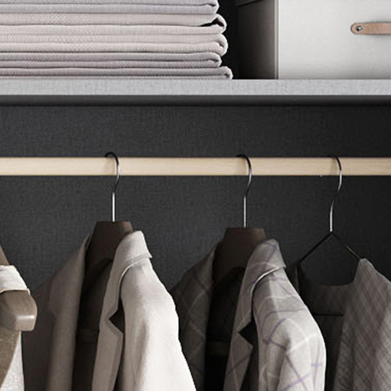 Bedroom Wooden Wardrobe Cabinet Modern Armoire with Soft Close Doors