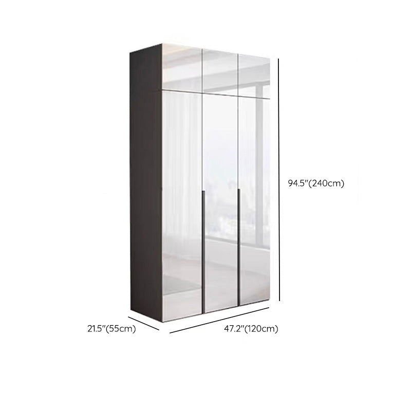 Bedroom Wooden Wardrobe Cabinet Modern Armoire with Soft Close Doors