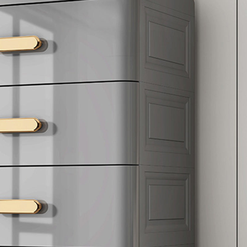 Rectangular Plastic Wardrobe Teen Style Bedroom Storage Cabinet