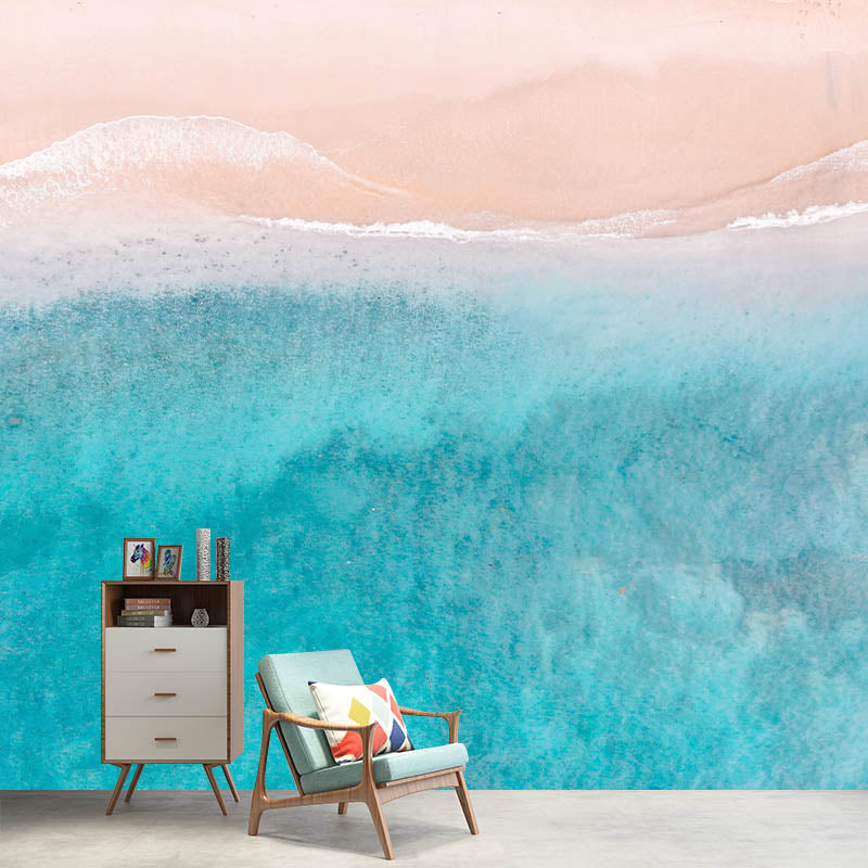 Photography Bedroom Environmental Wallpaper Sea Print Peel and Stick