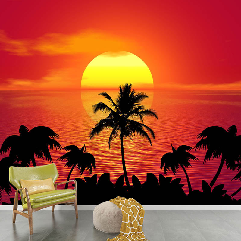 Peel and Stick Photography Wall Mural Sea Print Bedroom Tropical