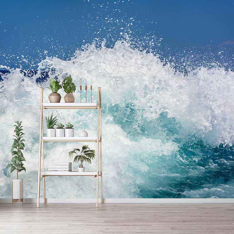 Photography Tropical Wallpaper Sea Print Living Room Stain Resistant