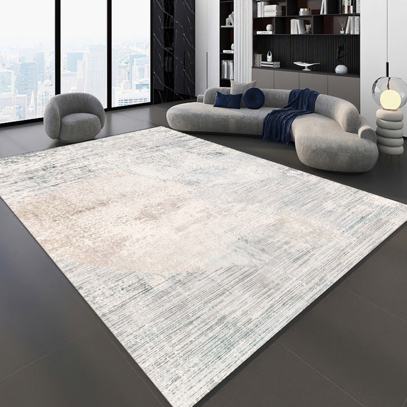 Simple Rug Modern Area Rug Polyester Easy Care Carpet for Bedroom