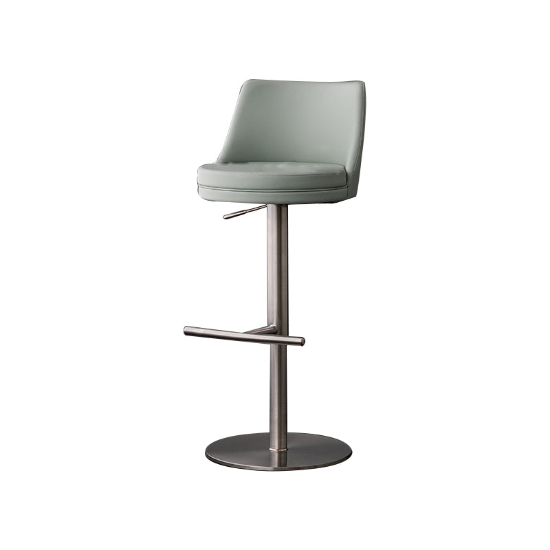 Armless Counter Height Stools with Footrest Modern Counter Stool