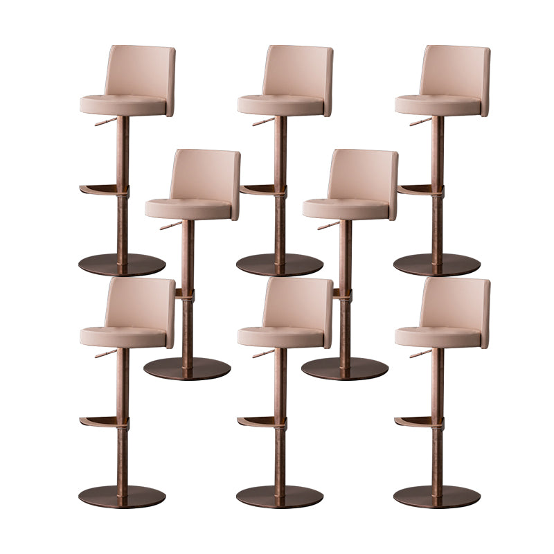 Armless Counter Height Stools with Footrest Modern Counter Stool