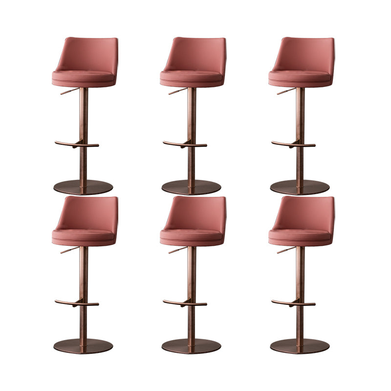 Armless Counter Height Stools with Footrest Modern Counter Stool