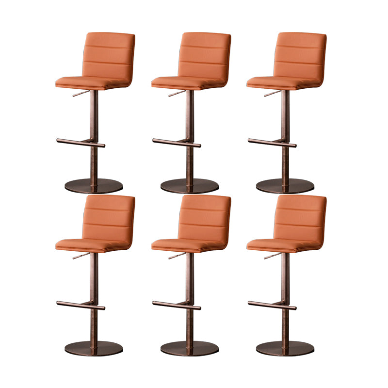 Armless Counter Height Stools with Footrest Modern Counter Stool