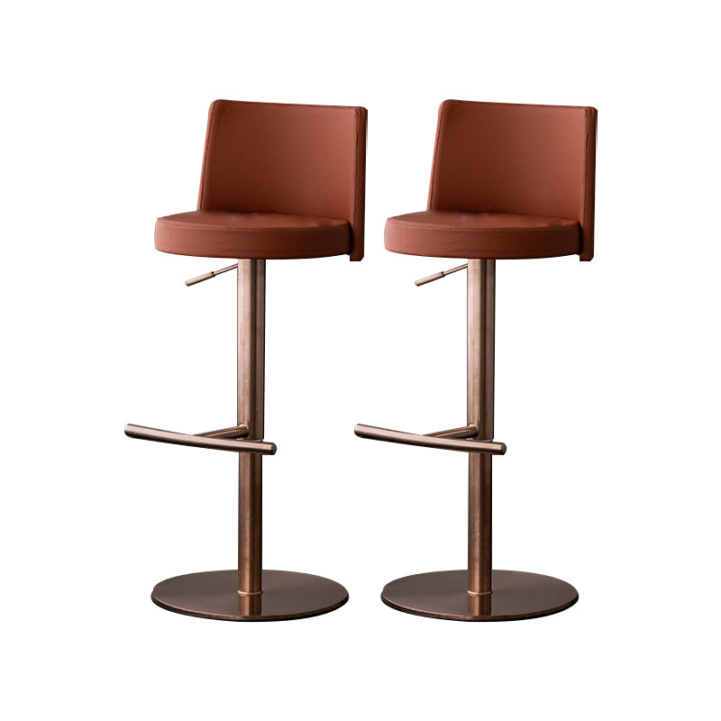 Armless Counter Height Stools with Footrest Modern Counter Stool