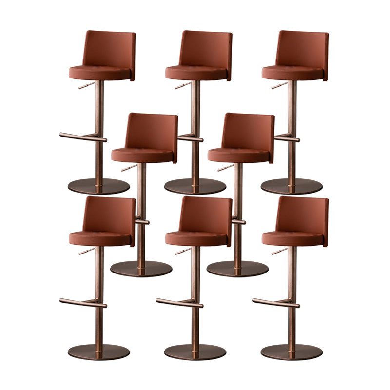 Armless Counter Height Stools with Footrest Modern Counter Stool