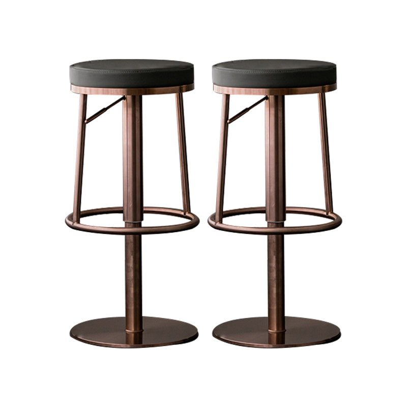 Armless Counter Height Stools with Footrest Modern Counter Stool