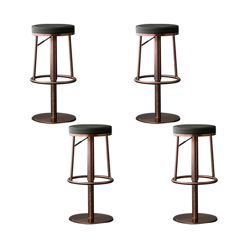 Armless Counter Height Stools with Footrest Modern Counter Stool