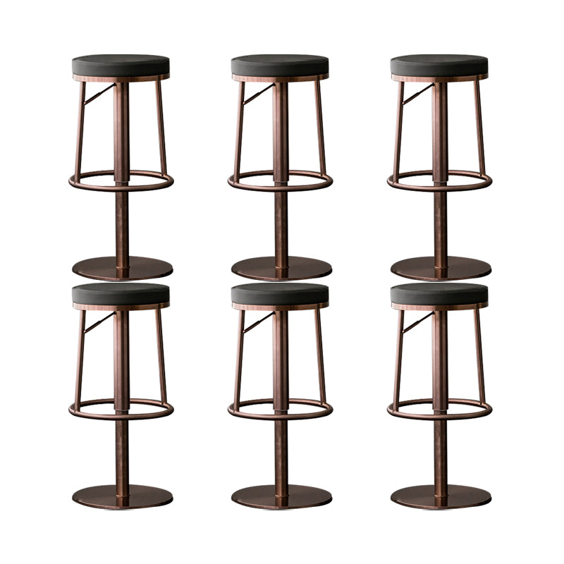 Armless Counter Height Stools with Footrest Modern Counter Stool