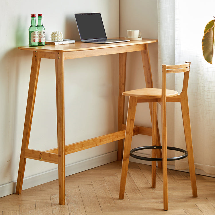 Low Back Indoor Bar Stool Contemporary Bar Stool with Footrest