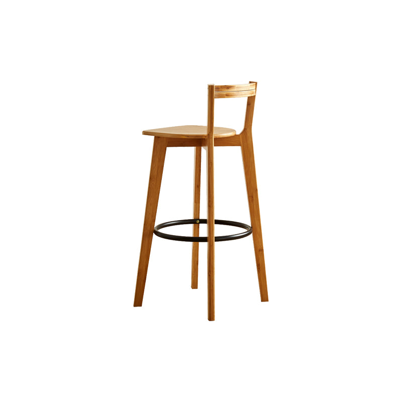 Low Back Indoor Bar Stool Contemporary Bar Stool with Footrest