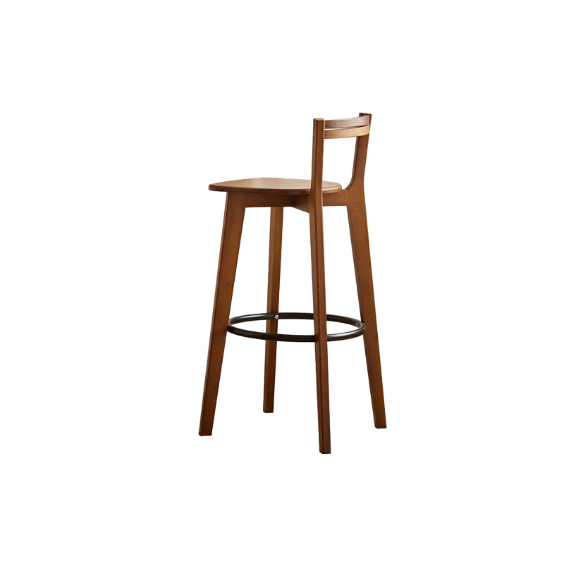 Low Back Indoor Bar Stool Contemporary Bar Stool with Footrest