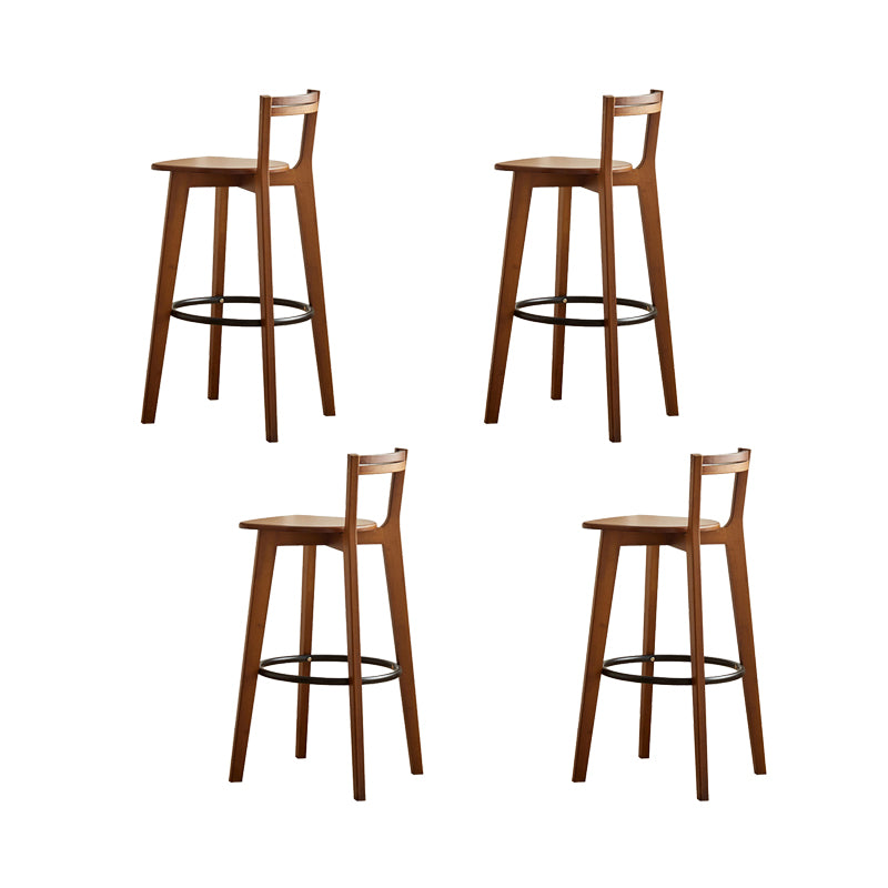 Low Back Indoor Bar Stool Contemporary Bar Stool with Footrest