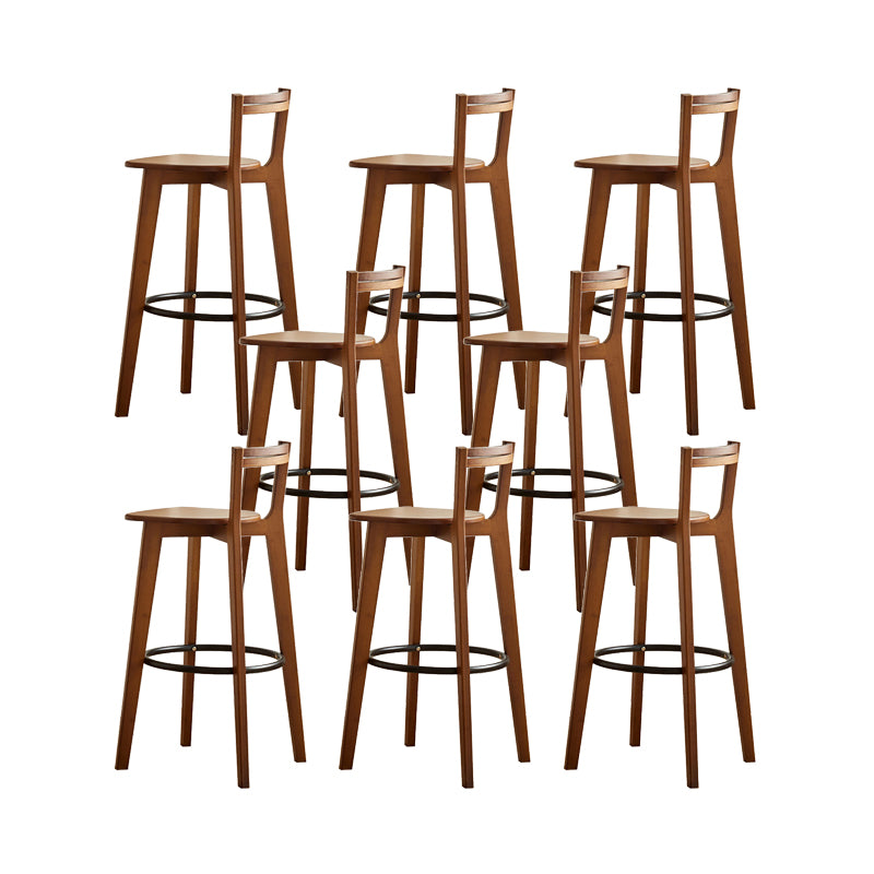 Low Back Indoor Bar Stool Contemporary Bar Stool with Footrest