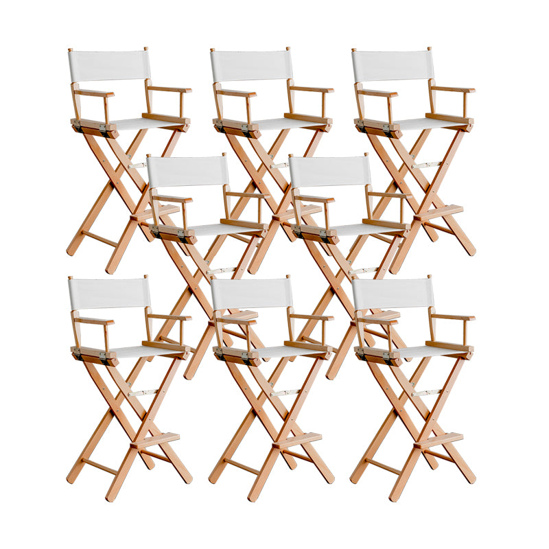 Matte Finish Solid Wood Bar Stools Contemporary Indoor Stools