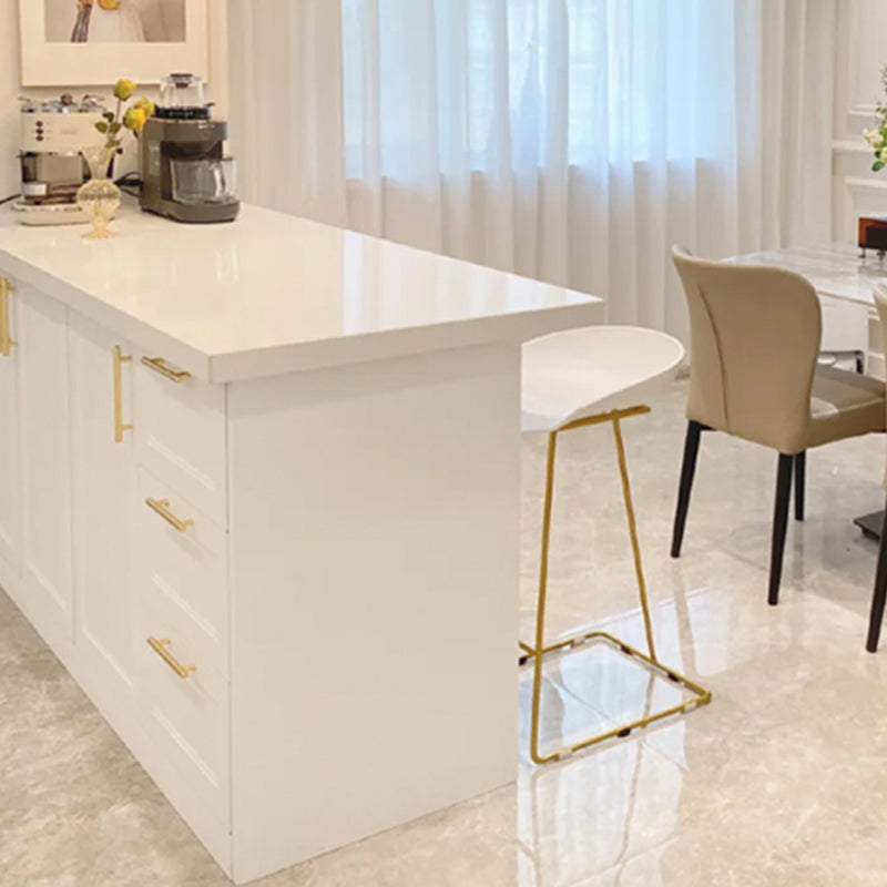 White Pine Wood Bar Table Rectangle Pub Table for Living Room