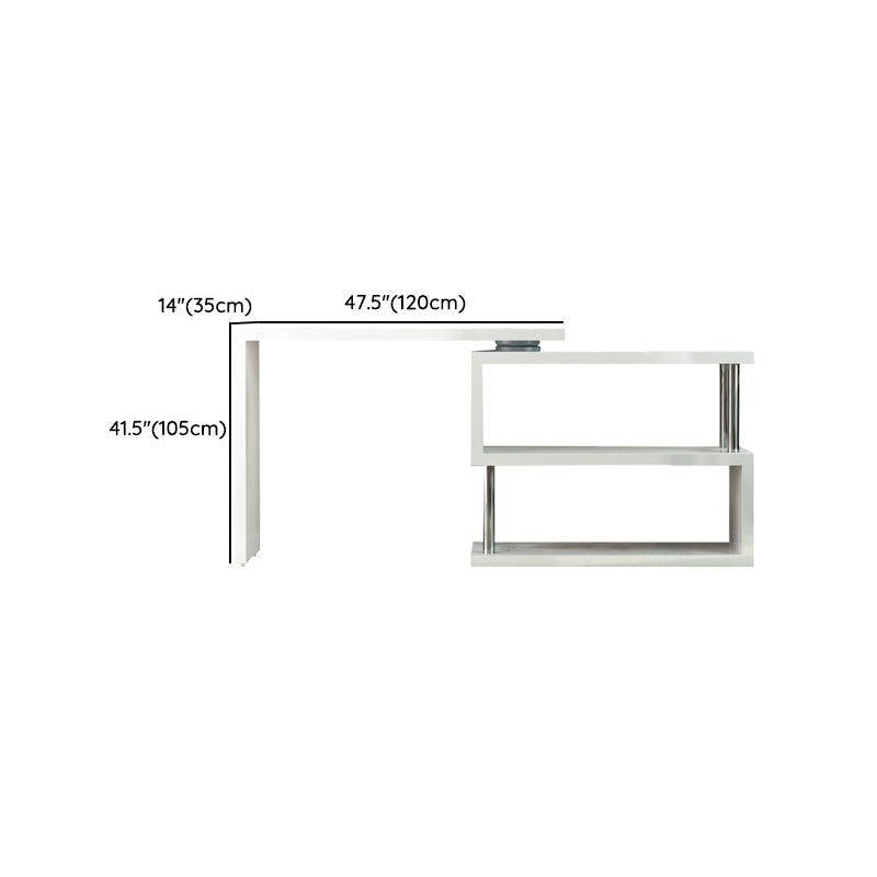 Chipboard Bar Table White Dining Table for Kitchen Living Room