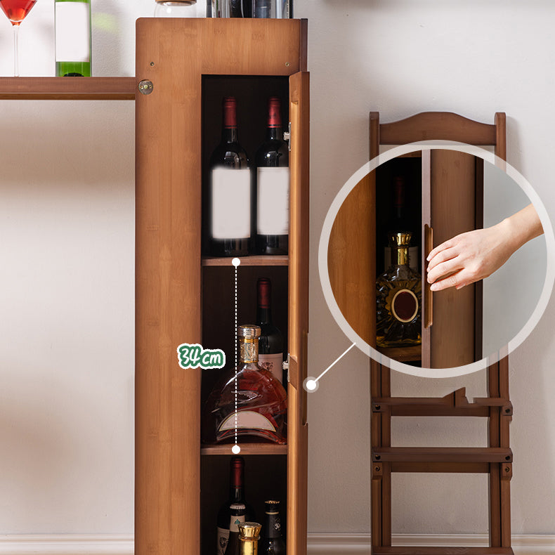 Bamboo Bar Table Folding Dining Table for Kitchen Living Room