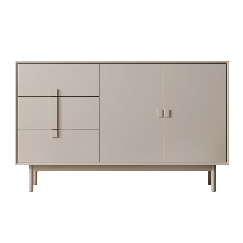 Contemporary Sideboard Cabinet Birch Sideboard Table with Doors for Living Room