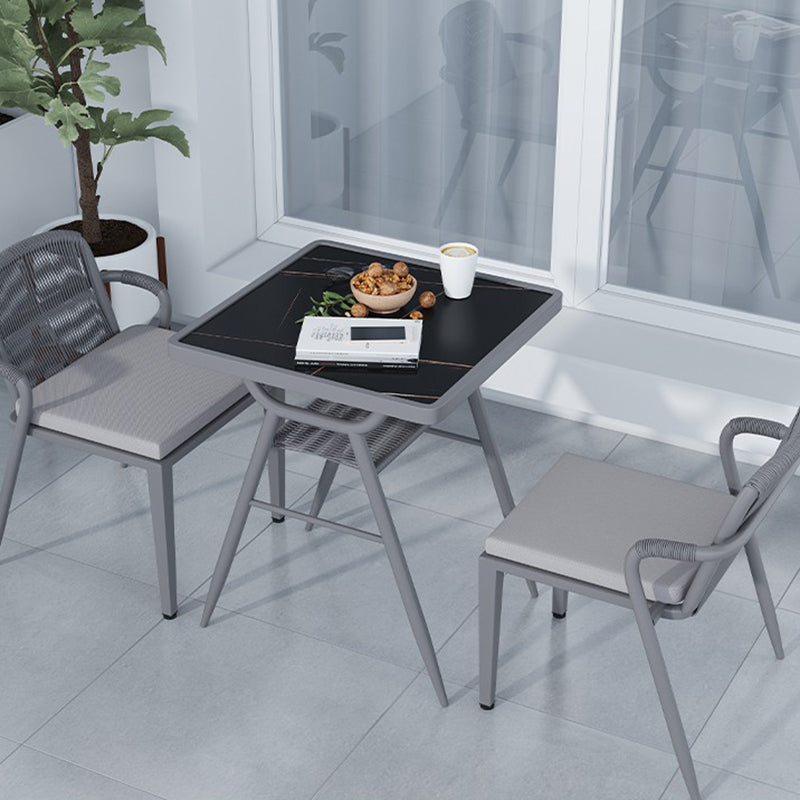 Contemporary Style Dining Set 1/3/5 Pcs Dining Table Set for Outdoor