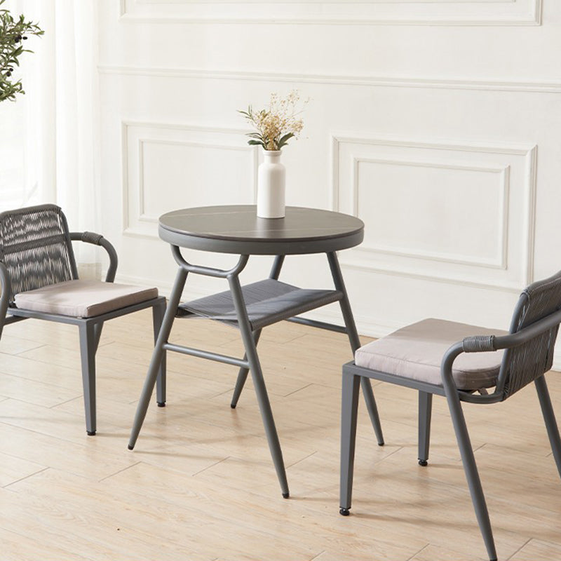 Contemporary Style Dining Set 1/3/5 Pcs Dining Table Set for Outdoor