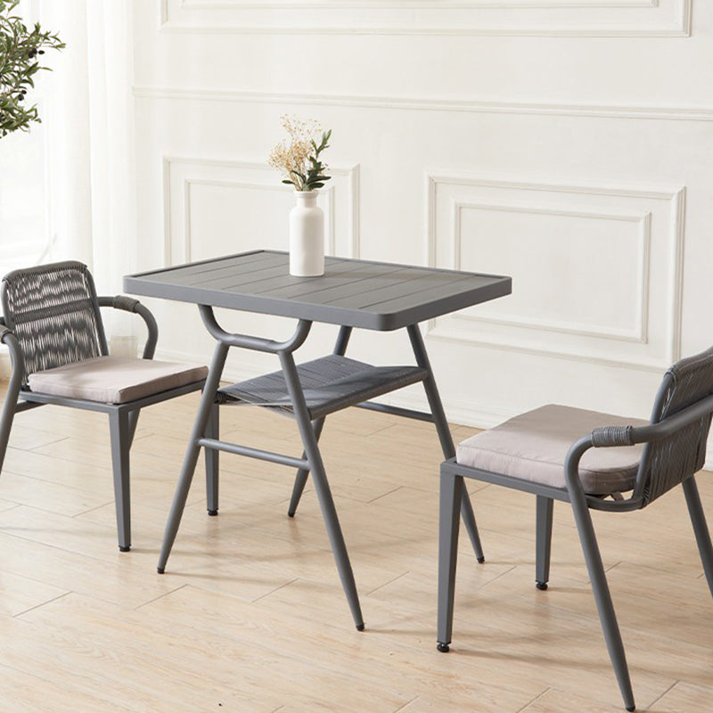 Contemporary Style Dining Set 1/3/5 Pcs Dining Table Set for Outdoor