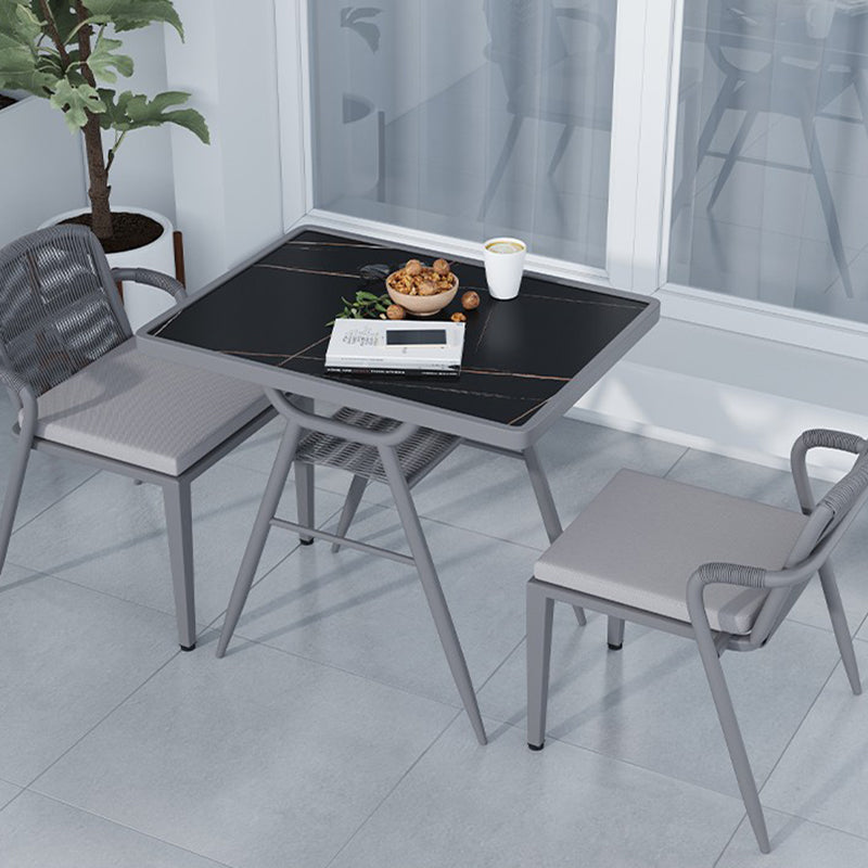 Contemporary Style Dining Set 1/3/5 Pcs Dining Table Set for Outdoor