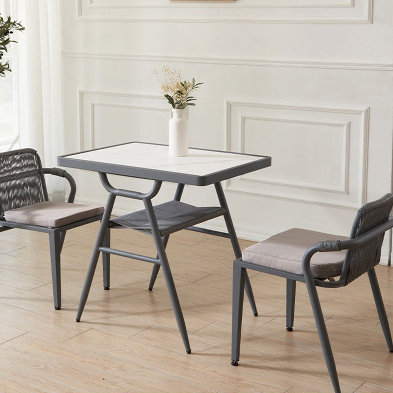 Contemporary Style Dining Set 1/3/5 Pcs Dining Table Set for Outdoor