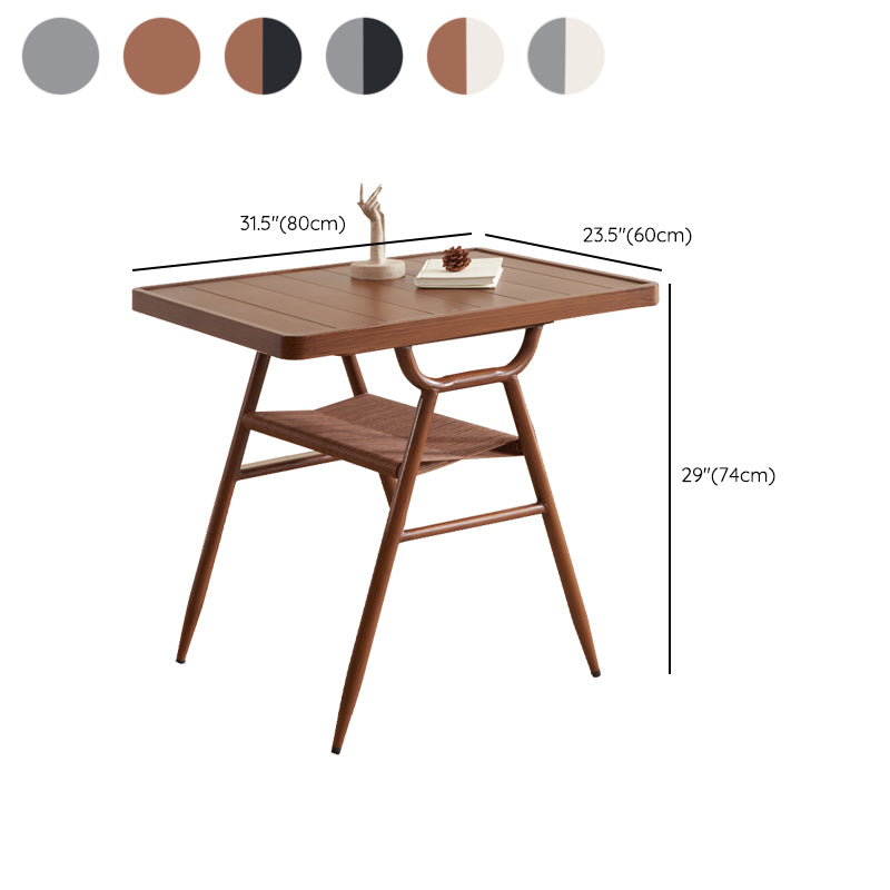 Contemporary Style Dining Set 1/3/5 Pcs Dining Table Set for Outdoor