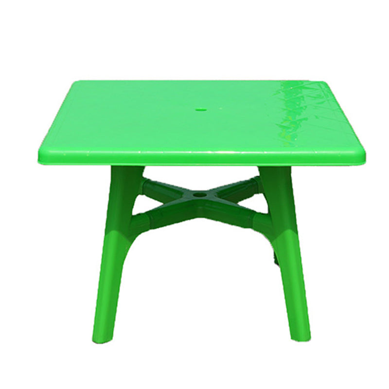 Plastic Water Resistant Patio Table Square /Round with Umbrella Hole