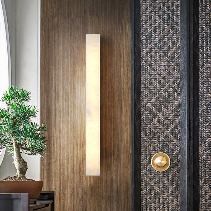 Modernism Wall Sconce Marble Shade Wall Light Fixture for Living Room