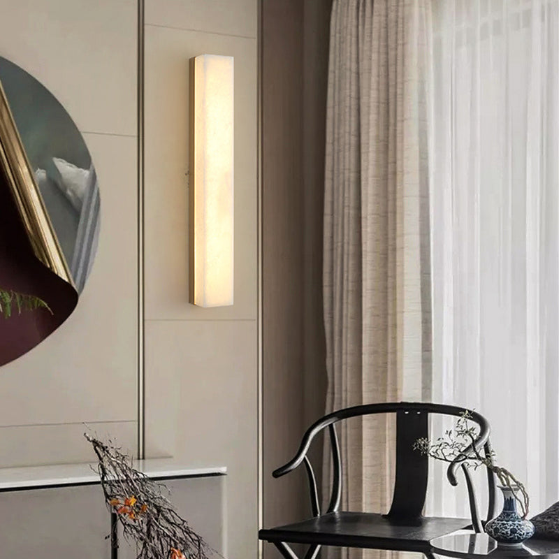 Modernism Wall Sconce Marble Shade Wall Light Fixture for Living Room