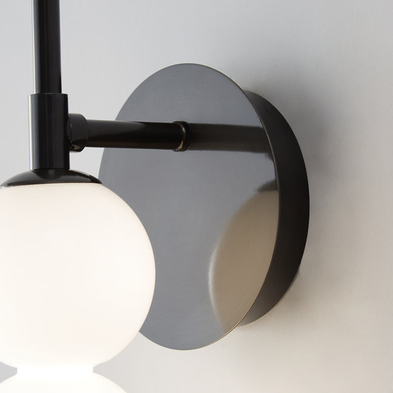 Modern Style White Shade Wall Mounted Sconce Glass Wall Lights for Bedroom