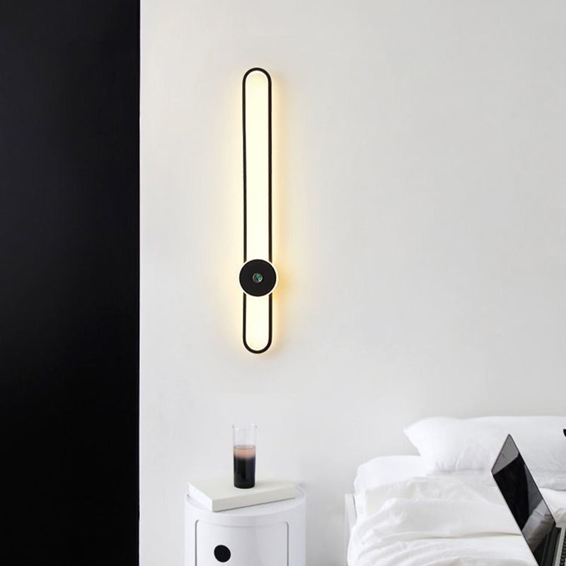 Modern Style Wall Mounted Sconce Black/Gold Wall Lights for Living Room