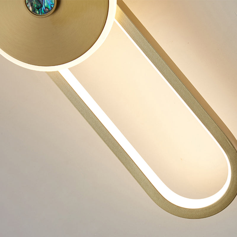 Modern Style Wall Mounted Sconce Black/Gold Wall Lights for Living Room