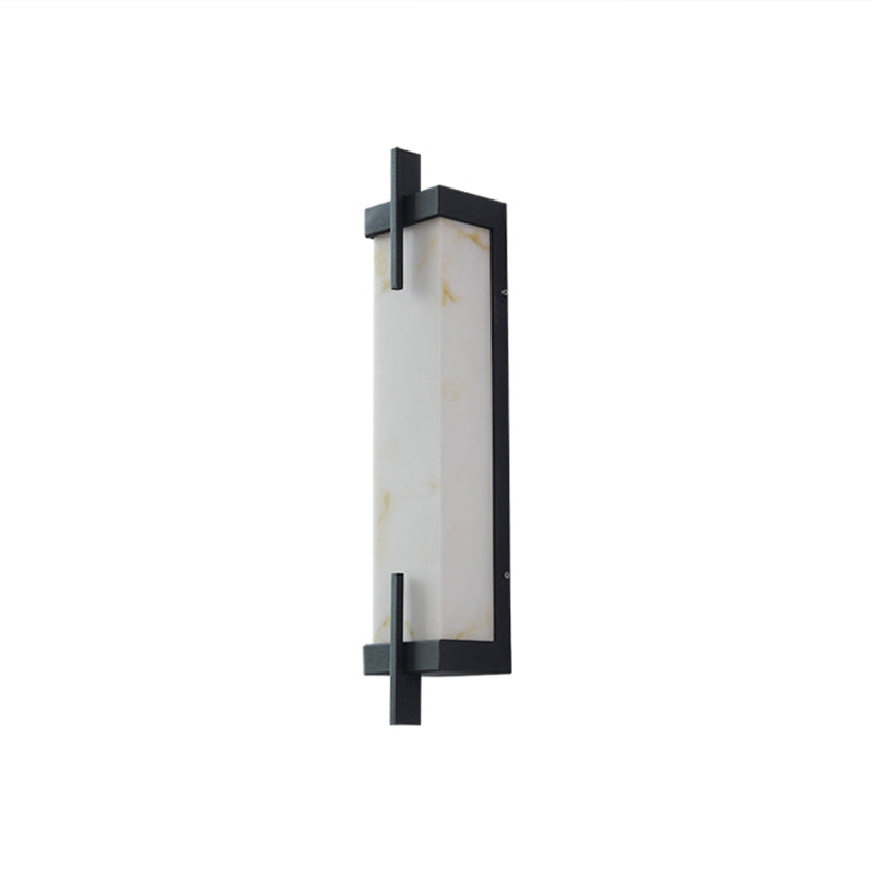 Black Wall Sconce Contemporary Wall Light Fixture for Courtyard