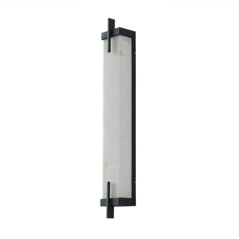 Black Wall Sconce Contemporary Wall Light Fixture for Courtyard
