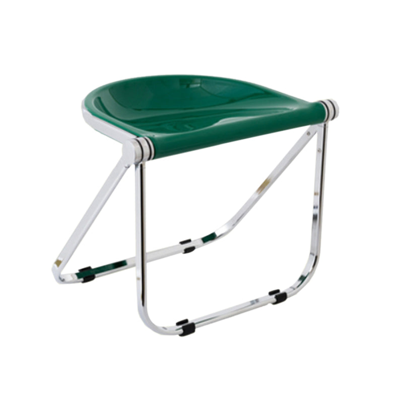 Folding Acrylic Dining Side Chair Metal Frame Indoor-Outdoor Chair