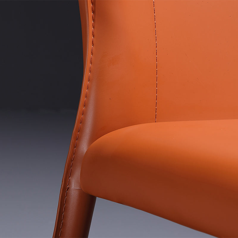 Contemporary Side Chair Wingback Metal Dining Chair for Indoor