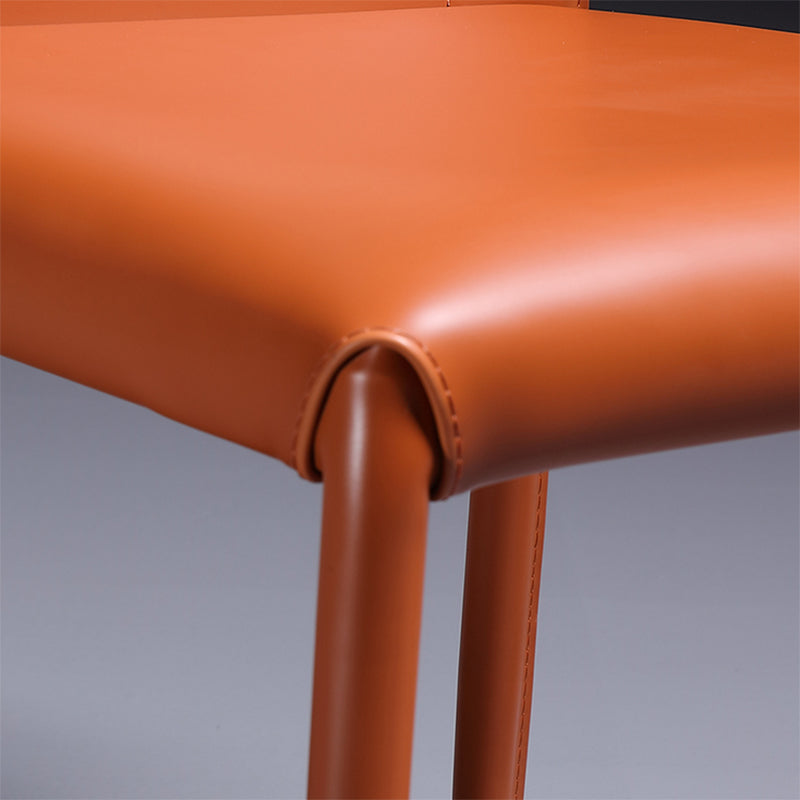 Contemporary Side Chair Wingback Metal Dining Chair for Indoor