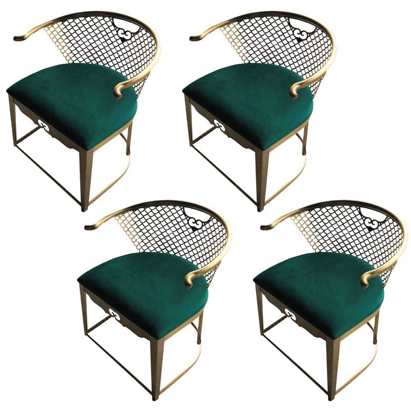 Modern Simple Arm Chair Upholstered Wingback Guest Chair for Dining Room