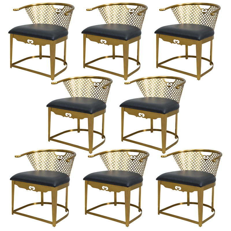 Modern Simple Arm Chair Upholstered Wingback Guest Chair for Dining Room