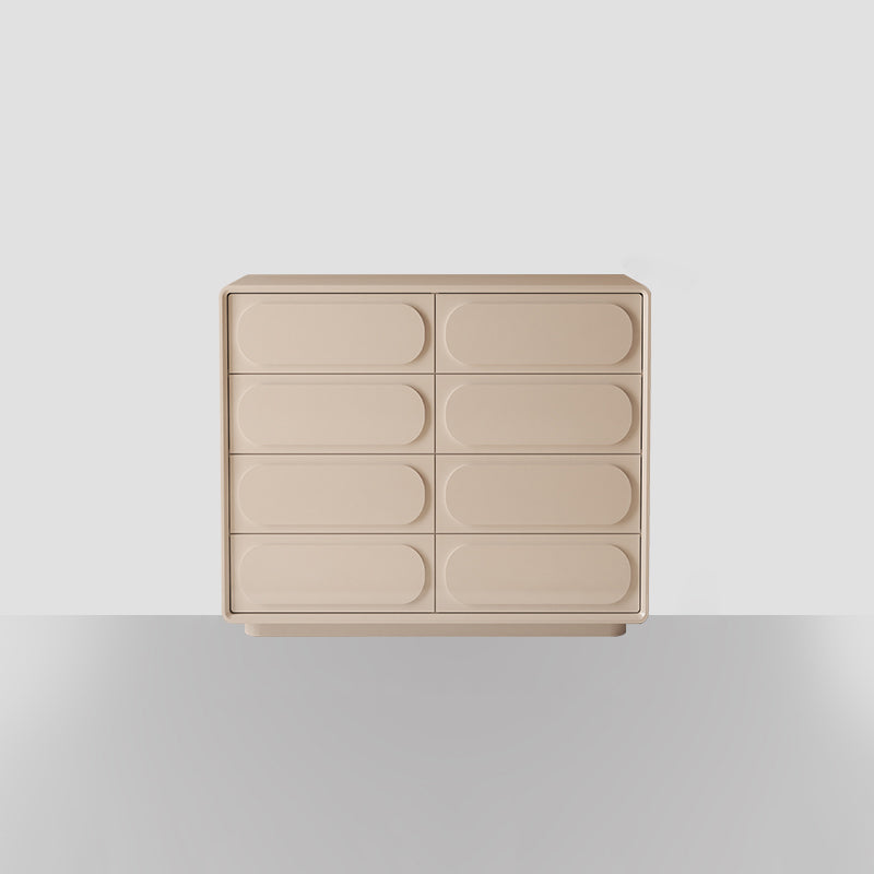 Modernism Horizontal Double Dresser Wood Storage Lingerie Chest for Room