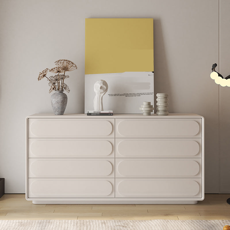 Modernism Horizontal Double Dresser Wood Storage Lingerie Chest for Room