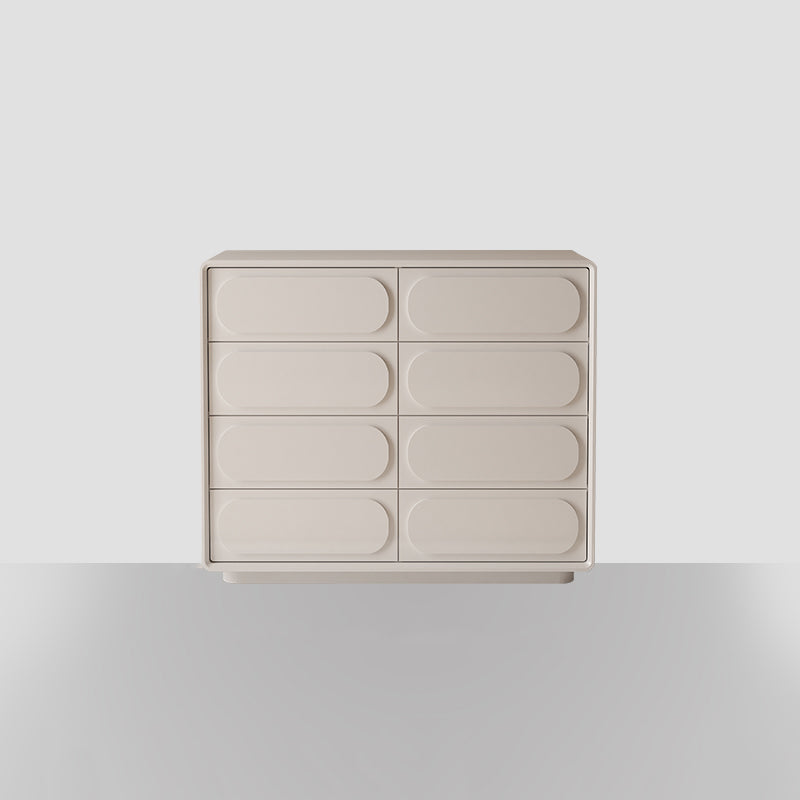 Modernism Horizontal Double Dresser Wood Storage Lingerie Chest for Room